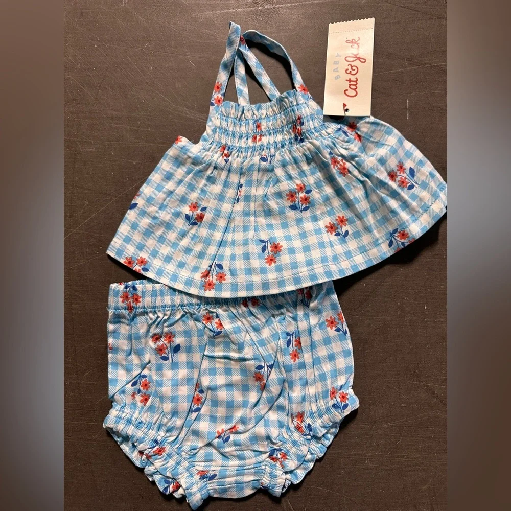 Carter's Matching Sets Blue and Green Summer Collection newborn lot - Picture 7 of 8